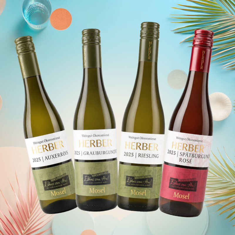 4x Mini Weinpaket Sommer an der Mosel
